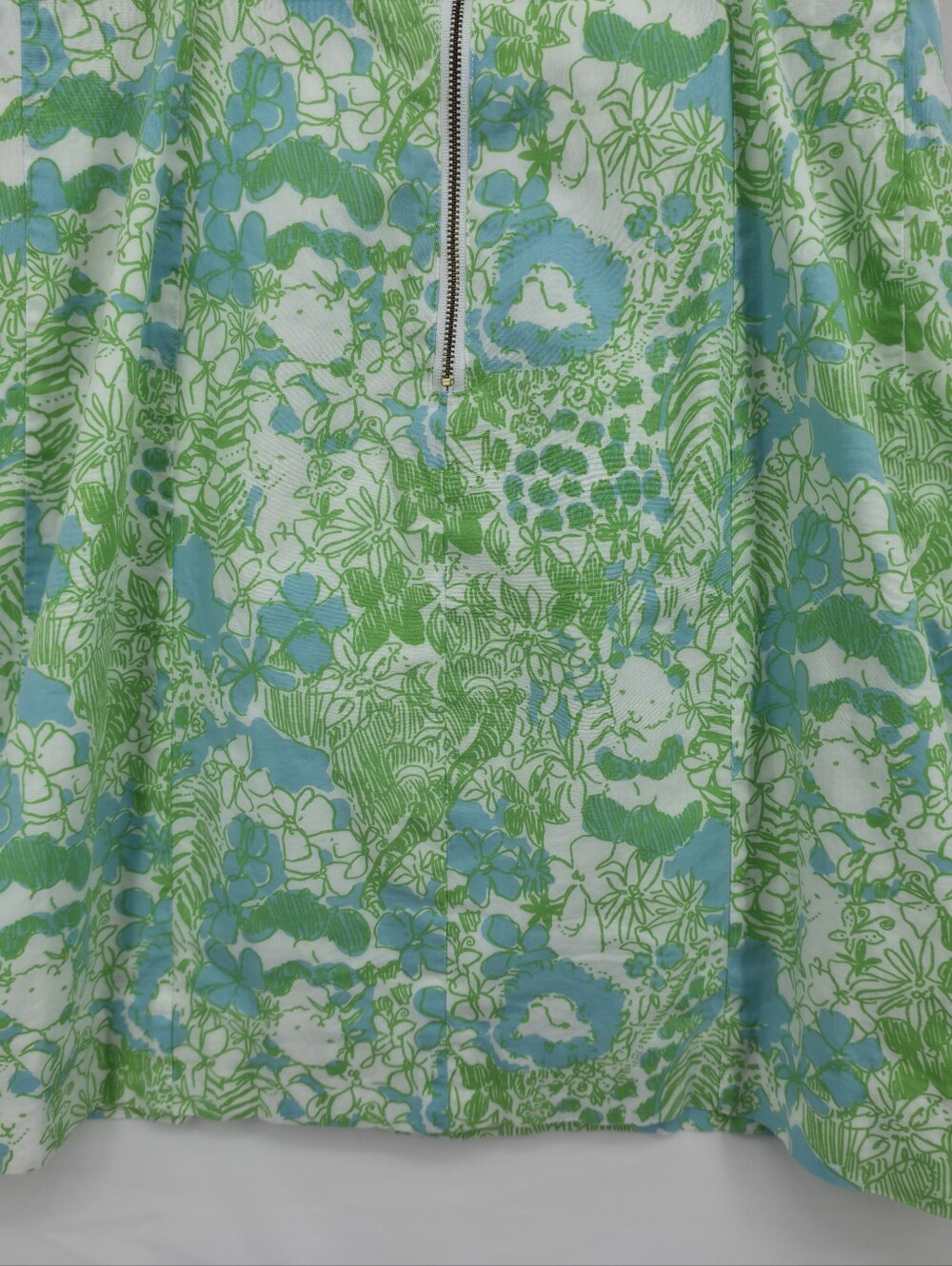 Lilly Pulitzer Green and Blue Floral Mini Dress - Picture 10 of 14